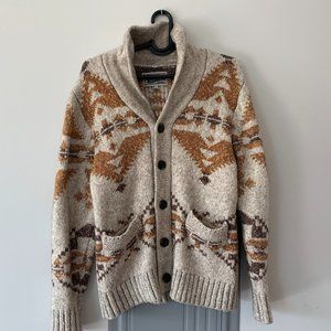 Schott NYC Yak Blend Heavy Cardigan  Sz S